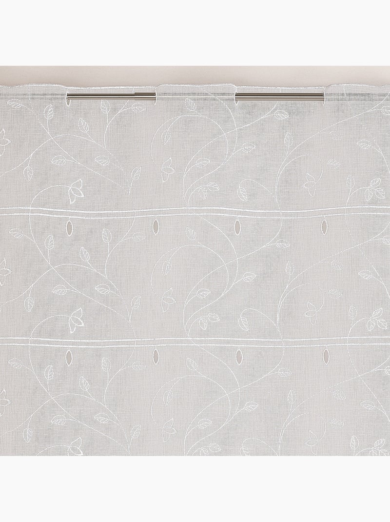 Modulável bordado com folhas e flores Branco - Kiabi