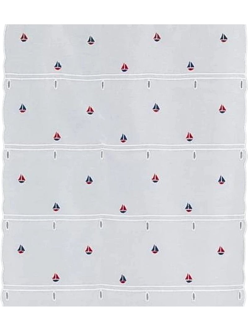 Modulável com bordados de pequenos navios Branco - Kiabi