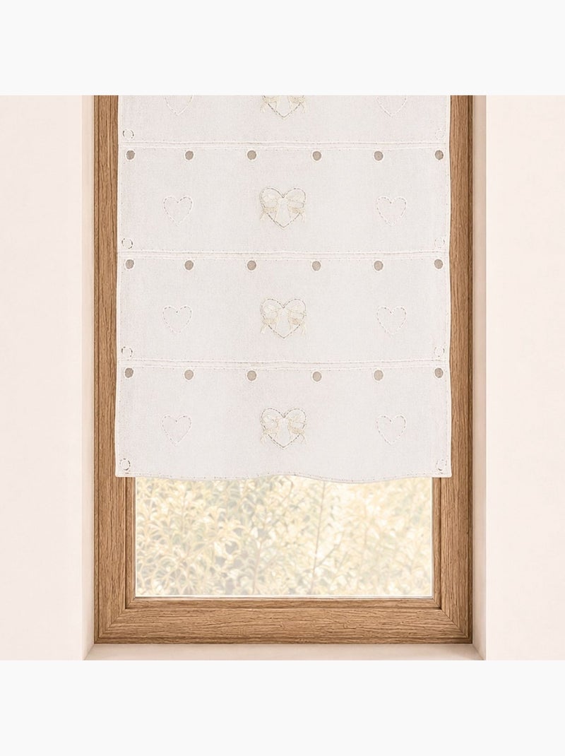 Modulável, com bordados de renas e corações Branco - Kiabi