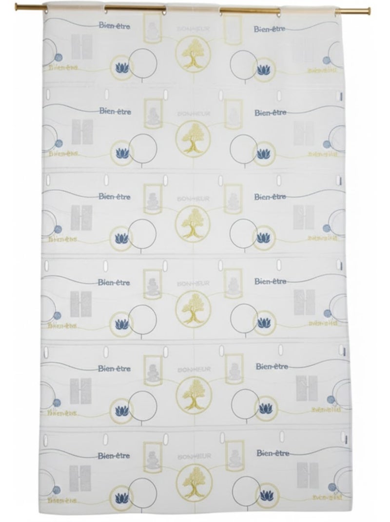 Modulável, leve e bordado, com um toque zen Branco - Kiabi