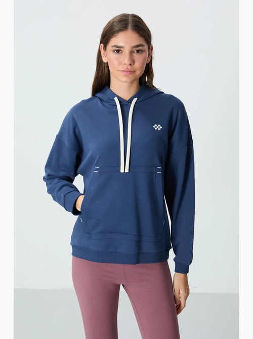 Moletom com capuz oversized e bolso tommy - Kiabi Moletom com capuz oversized e bolso tommy - Kiabi