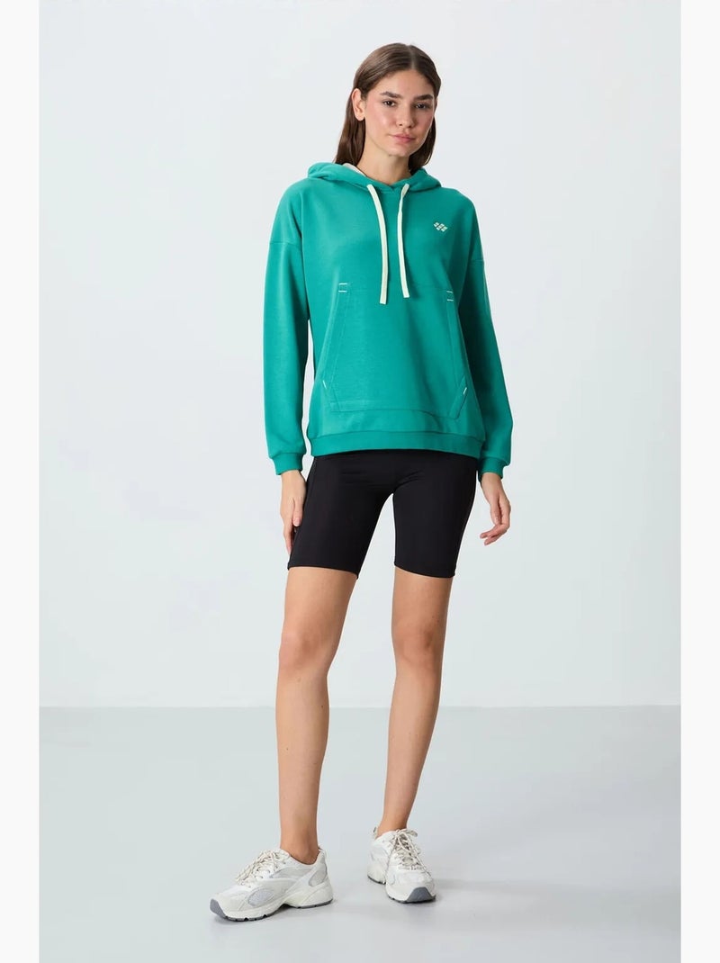 Moletom com capuz oversized e bolso tommy Verde - Kiabi
