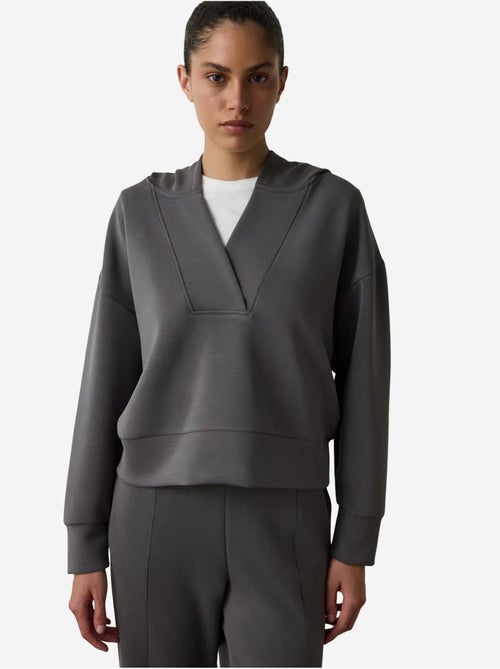 Moletom cropped com capuz em modal penti - Kiabi Moletom cropped com capuz em modal penti - Kiabi