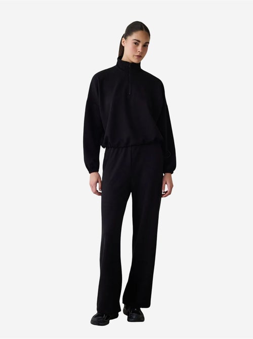 Moletom cropped com gola alta silky feel penti - Kiabi Moletom cropped com gola alta silky feel penti - Kiabi