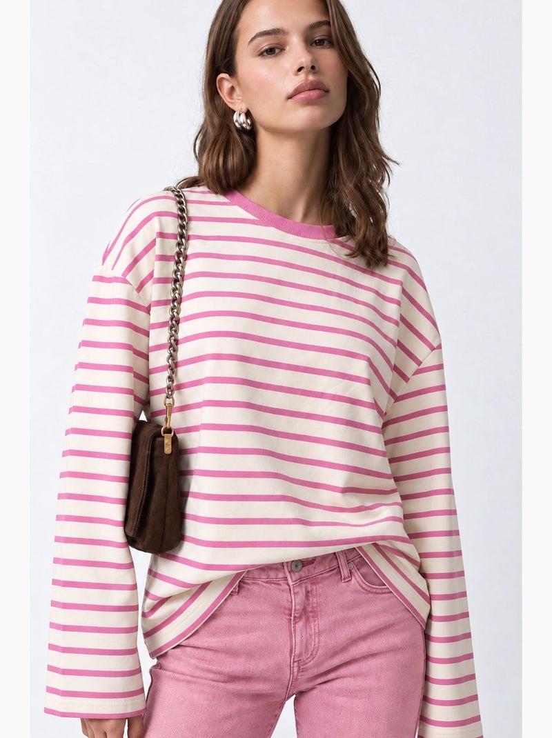 Moletom feminino com capuz mixray Branco Rosa - Kiabi