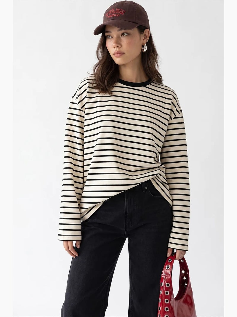 Moletom feminino com capuz mixray Creme - Kiabi