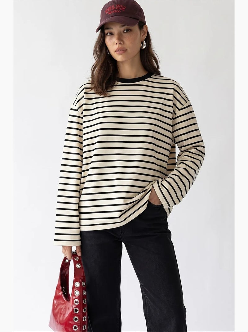 Moletom feminino com capuz mixray Creme - Kiabi