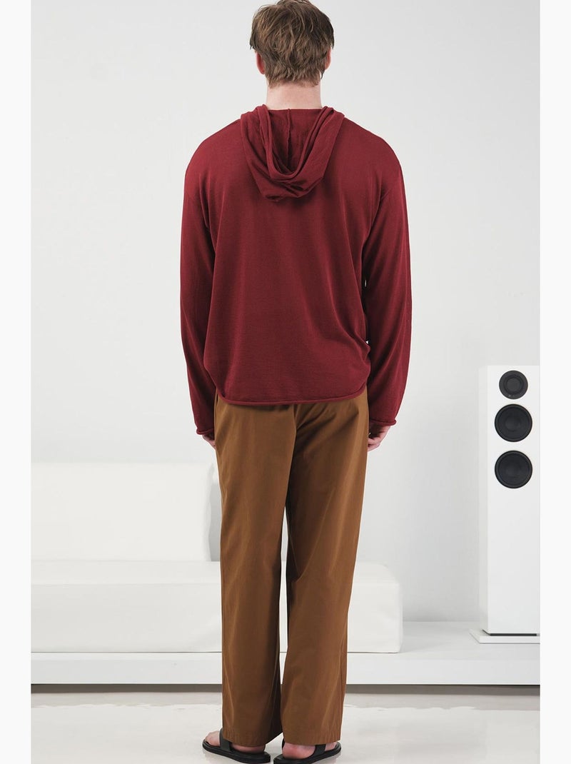 Moletom masculino giesto Vermelho bordô - Kiabi
