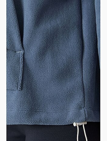 Moletom oversized com capuz em pelúcia tommy