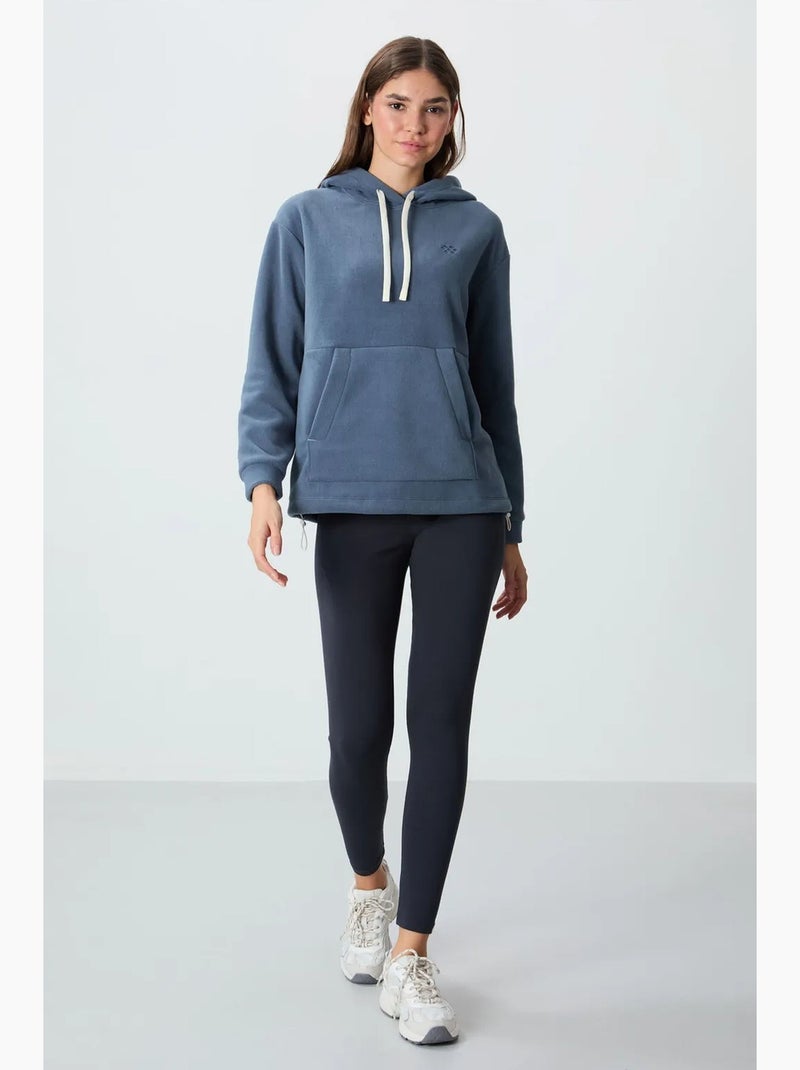 Moletom oversized com capuz em pelúcia tommy Azul - Kiabi
