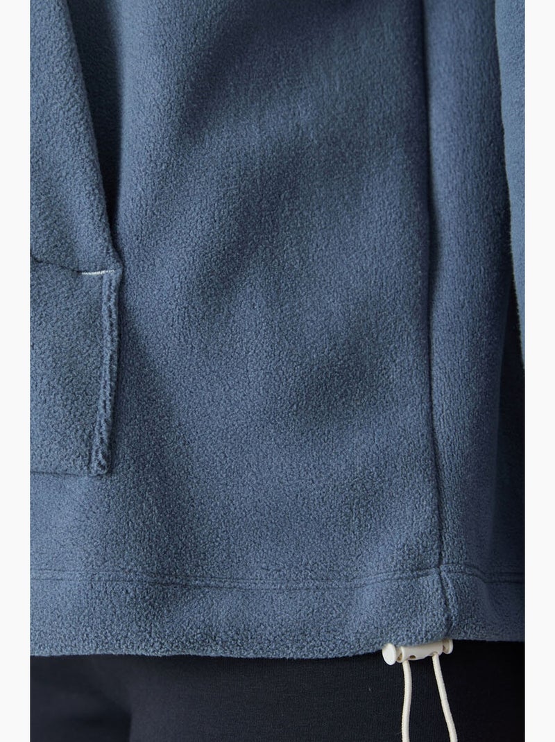 Moletom oversized com capuz em pelúcia tommy Azul - Kiabi