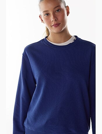 Moletom oversized feminino com gola redonda penti