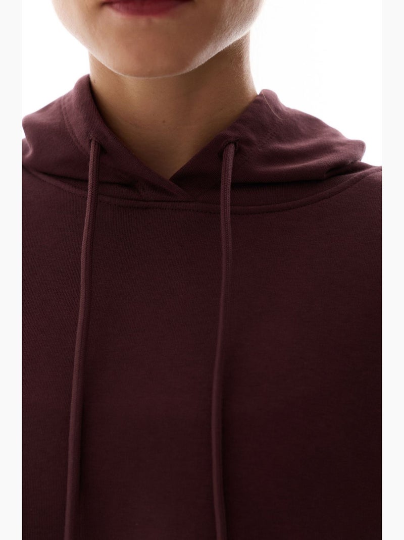 Moletom oversized liso de manga longa penti Vermelho bordô - Kiabi