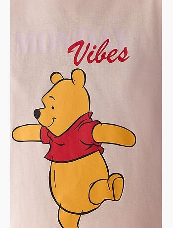 Monday vibes conjunto de pijama com estampa de urso e manga curta penti