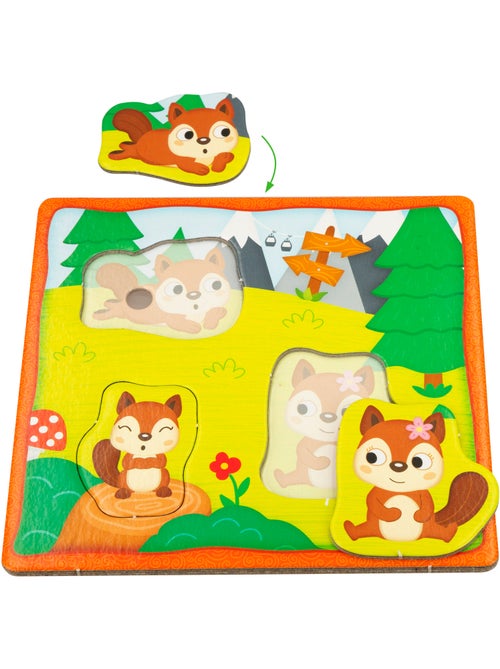 Montessori lisciani 6 quebra-cabeças para encaixar peças de animais - Kiabi Montessori lisciani 6 quebra-cabeças para encaixar peças de animais - Kiabi