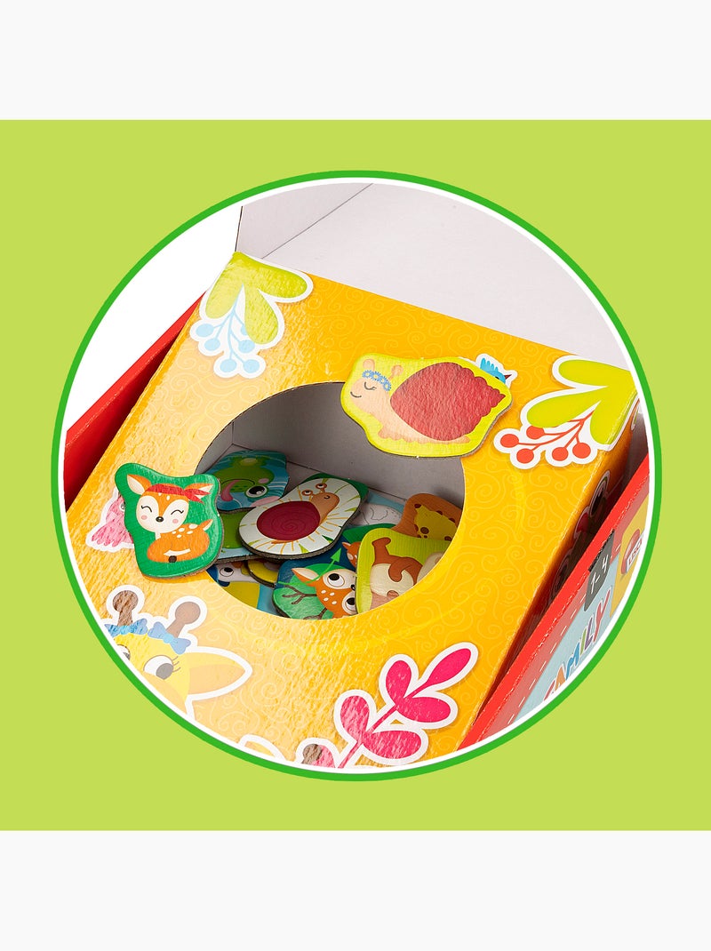 Montessori lisciani 6 quebra-cabeças para encaixar peças de animais N/D - Kiabi