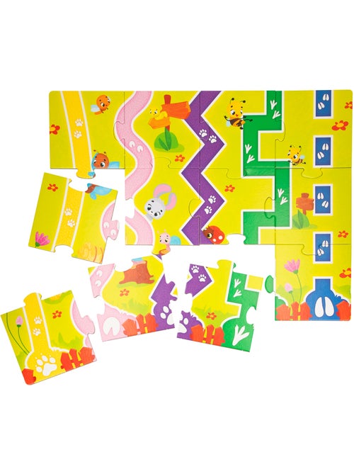 Montessori lisciani quebra-cabeças de quinta 12 peças com 5 animais de madeira e 5 casas 3d - Kiabi Montessori lisciani quebra-cabeças de quinta 12 peças com 5 animais de madeira e 5 casas 3d - Kiabi