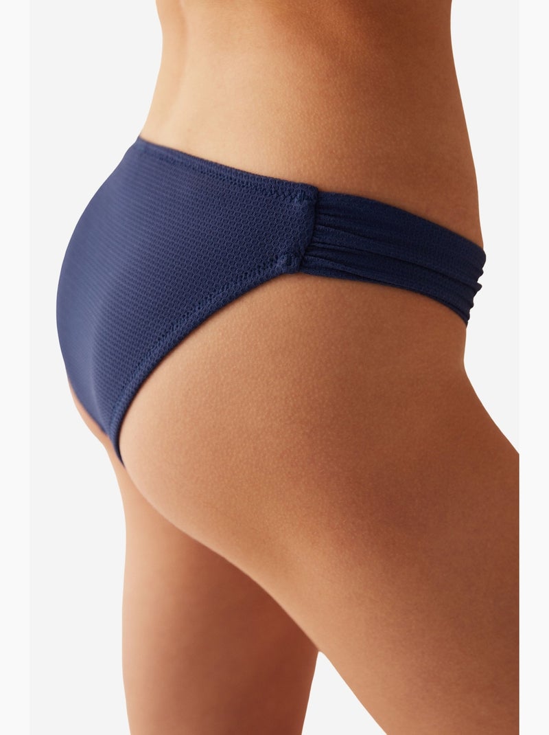 Moonlight parte de baixo de biquíni hipkini com detalhe franzido penti Azul-marinho - Kiabi