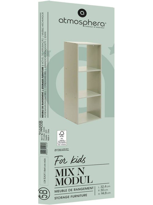 Móvel de arrumação modular com 3 compartimentos - Kiabi Móvel de arrumação modular com 3 compartimentos - Kiabi