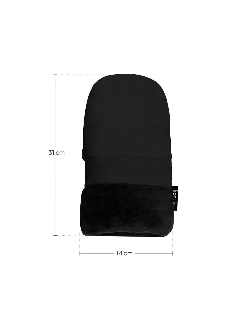 Mula de mão para carrinho LIONELO Handmuff - Luvas para carrinho - Universal - Impermeável Preto Preto - Kiabi