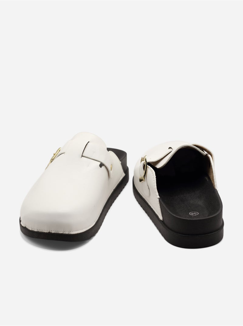 Mulas alça cruzada Branco - Kiabi