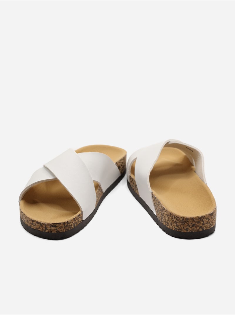 Mulas alça cruzada Branco - Kiabi