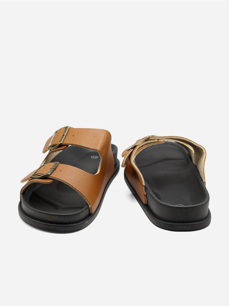 Mulas alça cruzada Camelo - Kiabi