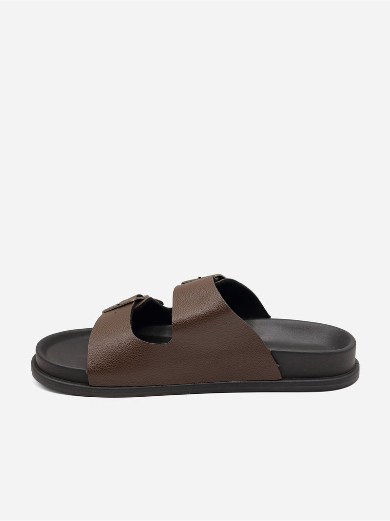 Mulas alça cruzada Castanho - Kiabi