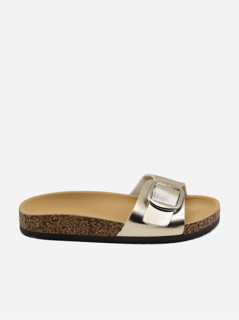 Mulas alça cruzada Dourado/Ouro - Kiabi