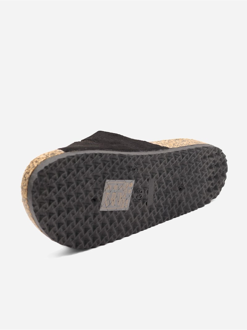 Mulas alça cruzada Preto - Kiabi