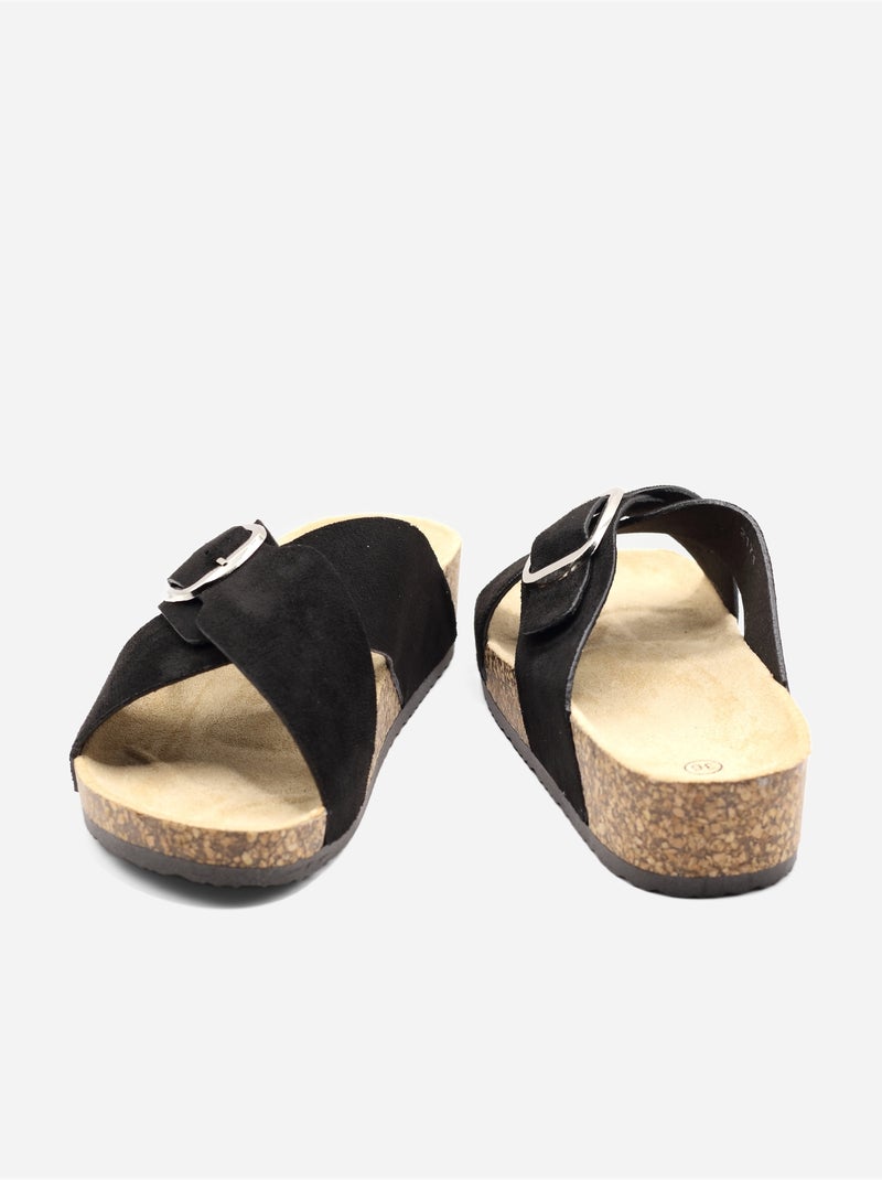 Mulas alça cruzada Preto - Kiabi