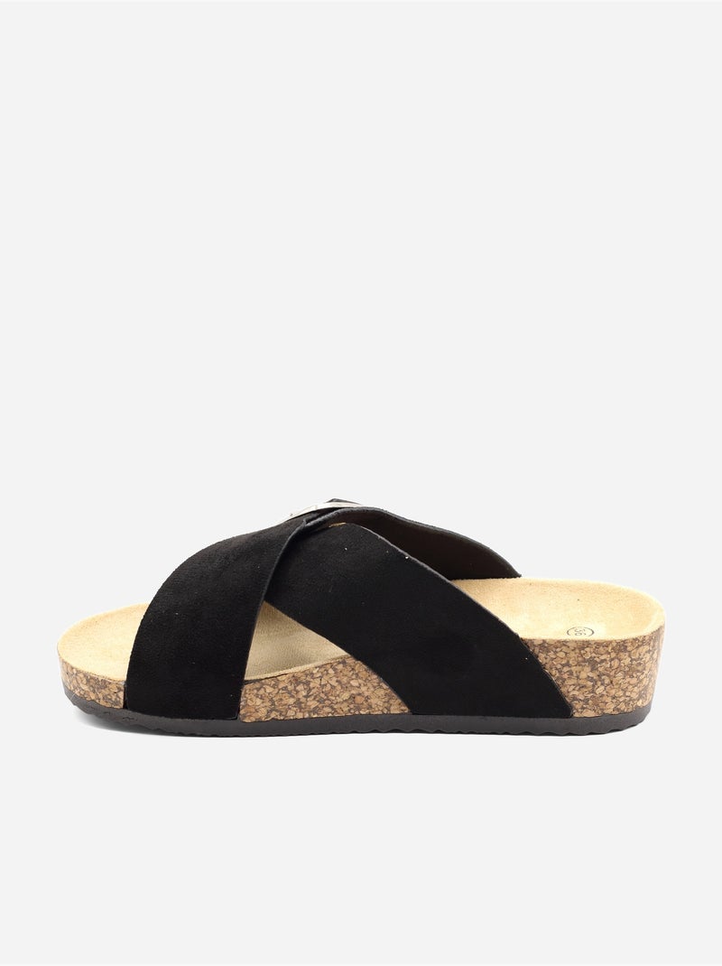 Mulas alça cruzada Preto - Kiabi