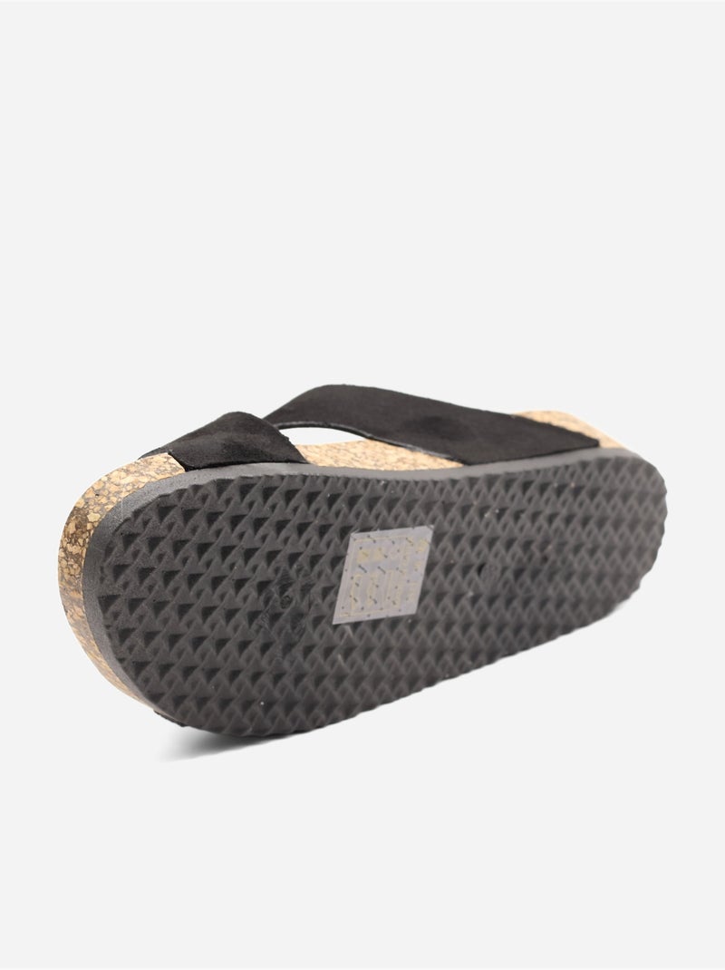 Mulas alça cruzada Preto - Kiabi