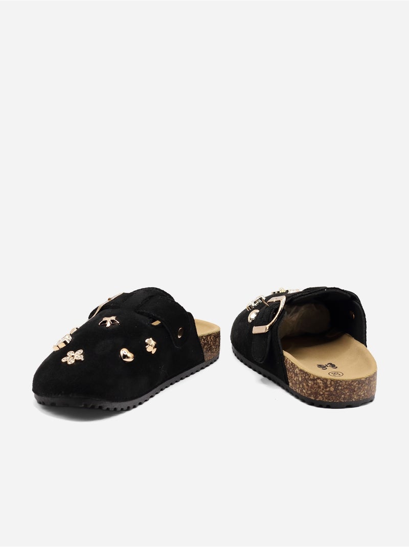 Mulas alça cruzada Preto - Kiabi