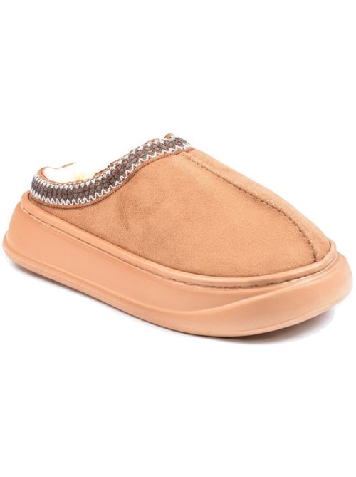 Mulas mulher estilo escandinavo, forro quente, sola antiderrapante ozabi - Kiabi