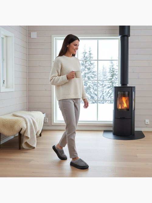 Mulas mulher estilo escandinavo, forro quente, sola antiderrapante ozabi - Kiabi Mulas mulher estilo escandinavo, forro quente, sola antiderrapante ozabi - Kiabi