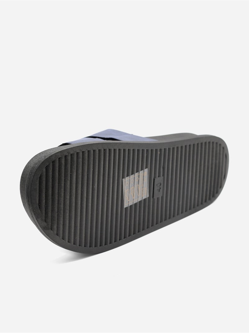 Mules com efeito de camurça Azul - Kiabi