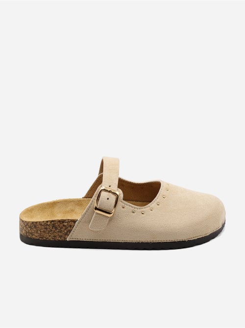 Mules com fivela com tachas - Kiabi