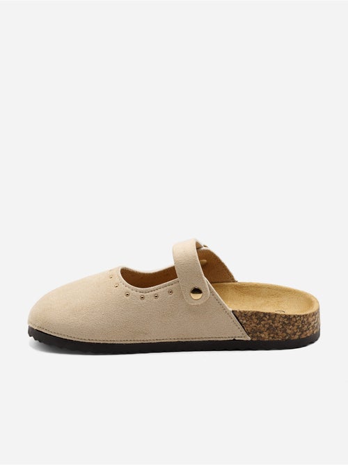 Mules com fivela com tachas - Kiabi