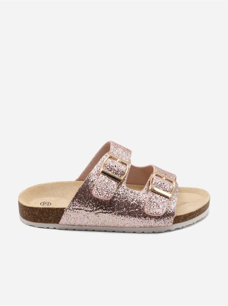Mules com lantejoulas Rosa - Kiabi