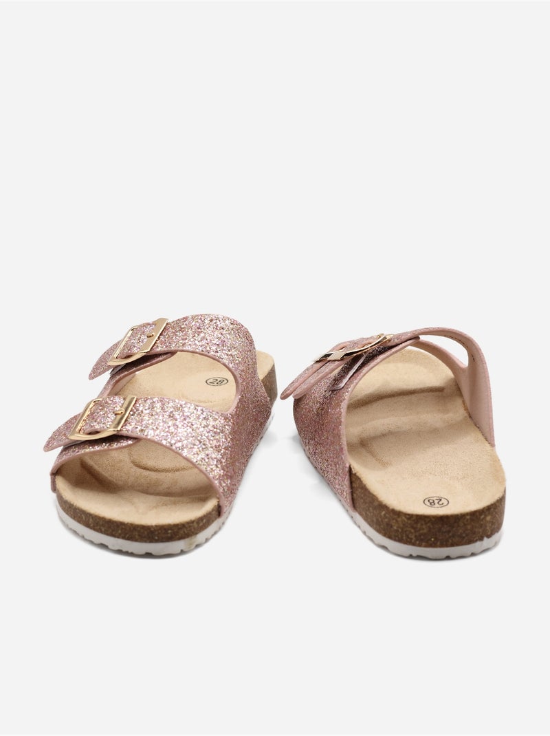 Mules com lantejoulas Rosa - Kiabi
