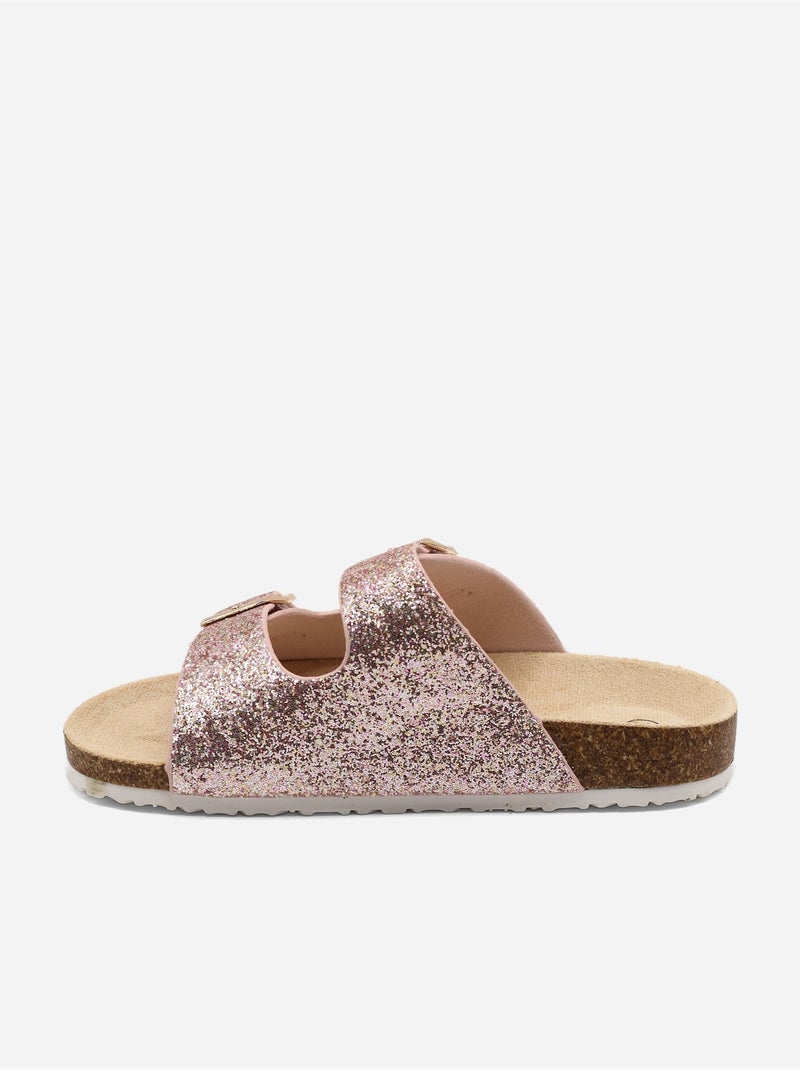 Mules com lantejoulas Rosa - Kiabi