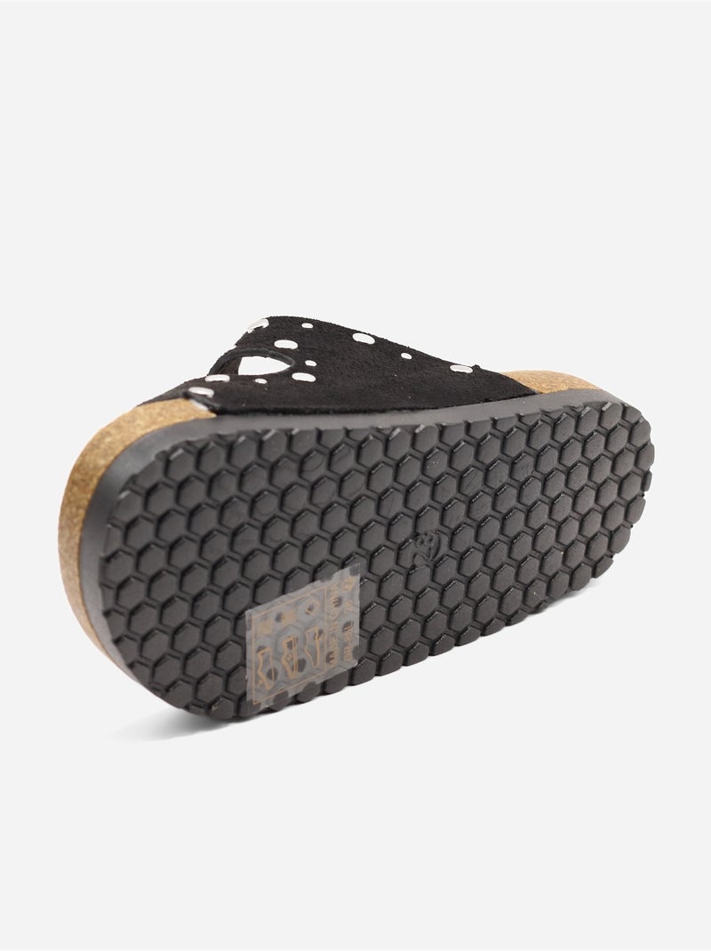 Mules com tachas Preto - Kiabi
