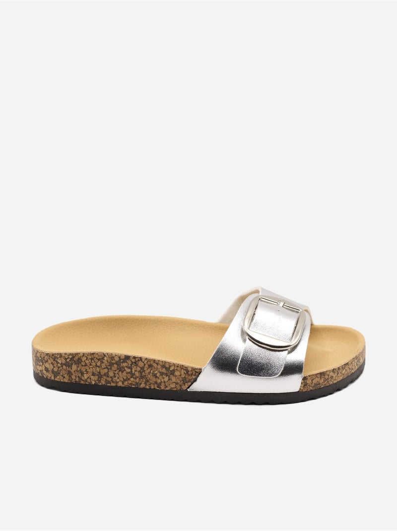 Mules com tira Prata - Kiabi