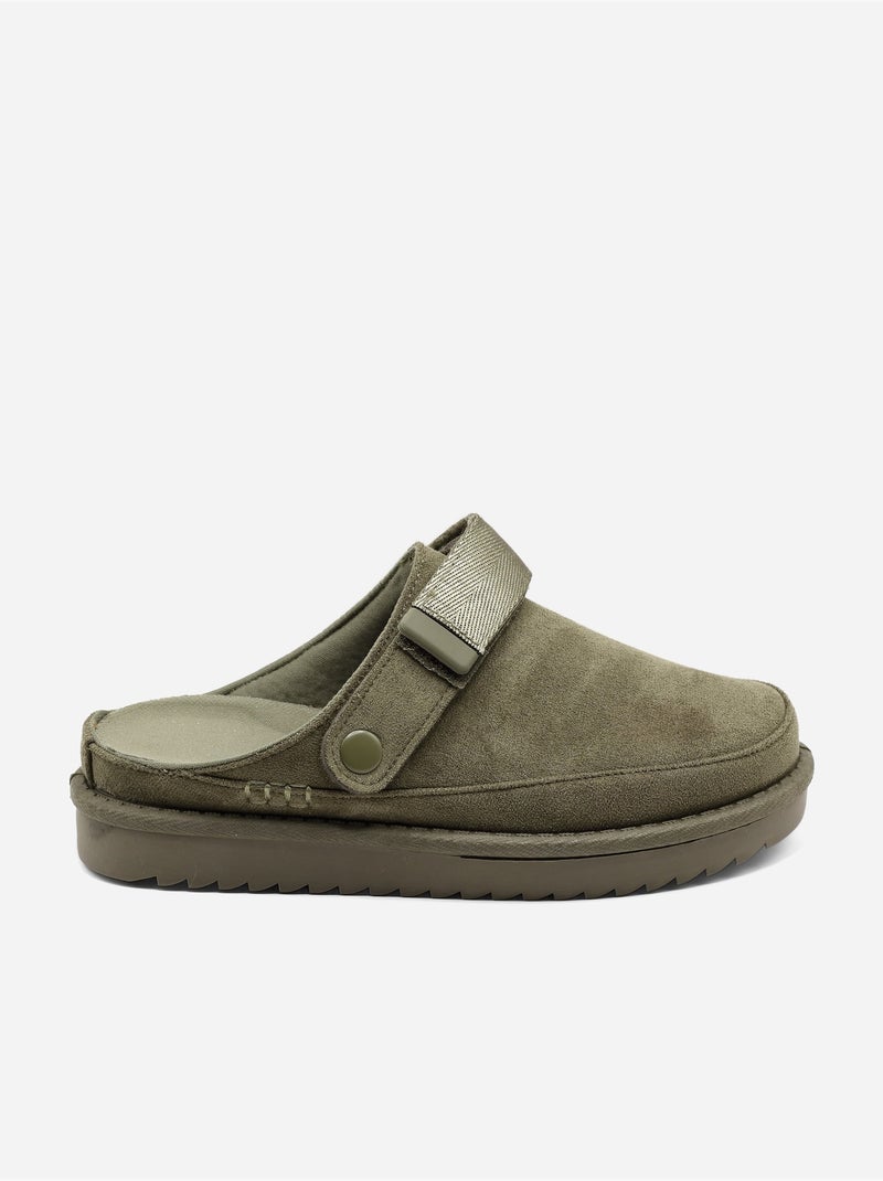 Mules com tira Verde - Kiabi