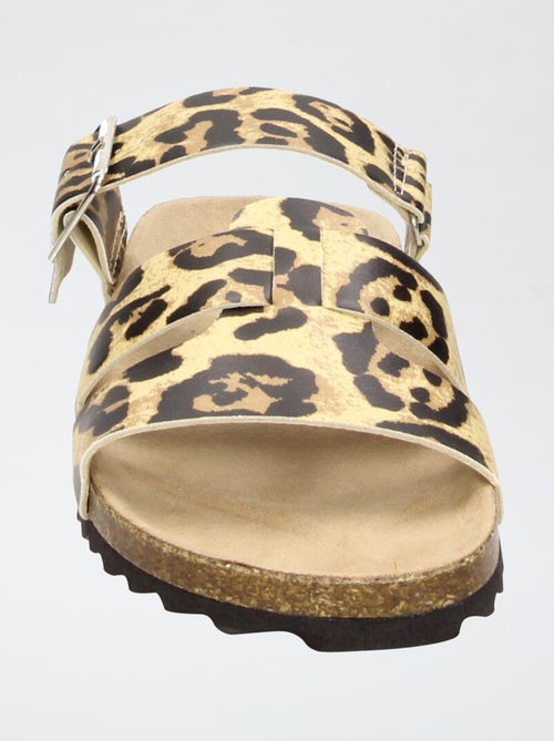 Mules com tiras de leopardo - Kiabi