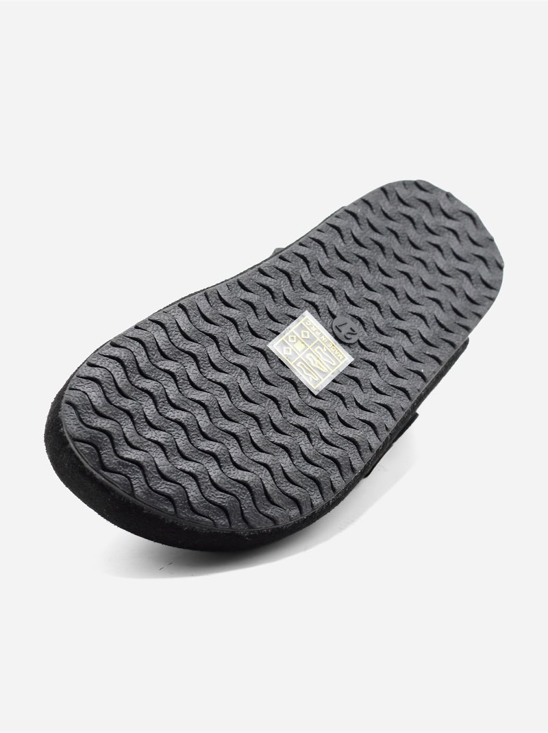 Mules com velcro Preto - Kiabi