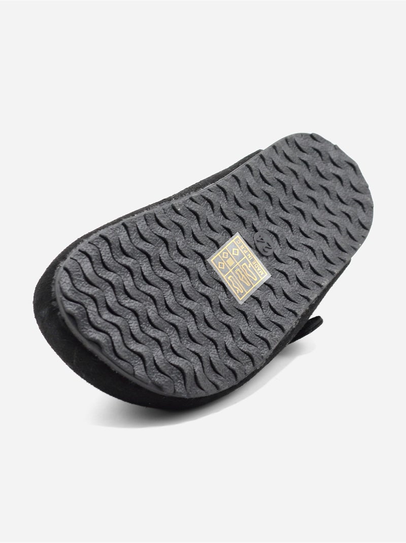 Mules com velcro Preto - Kiabi