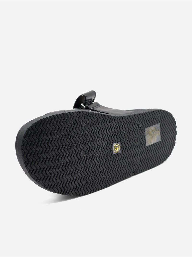 Mules com velcro Preto - Kiabi