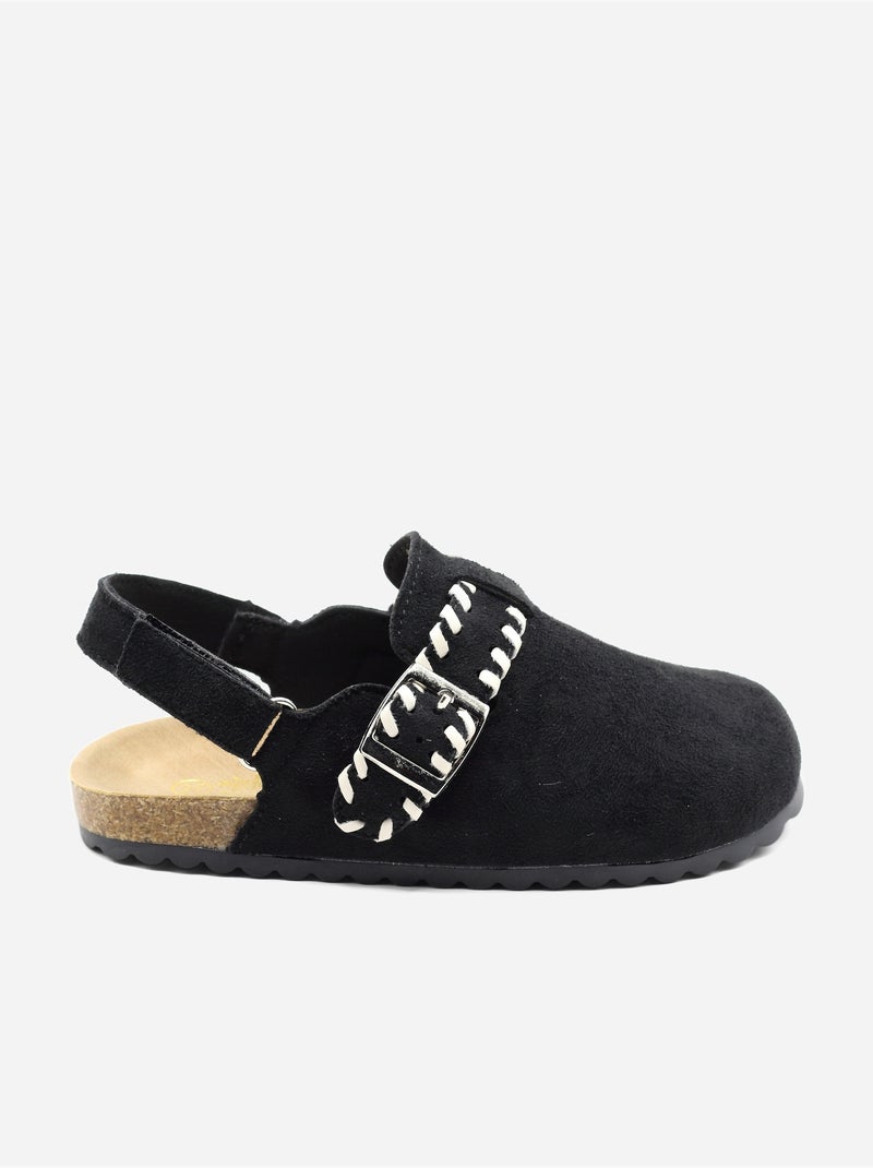 Mules com velcro Preto - Kiabi